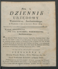 dziennik urzedowy woj.sandomierskiego 1819-5-00001